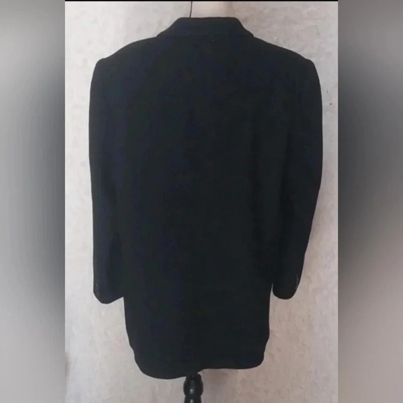 Eddie Bauer Black Cashmere/Wool Coat. Size - Picture 4 of 8